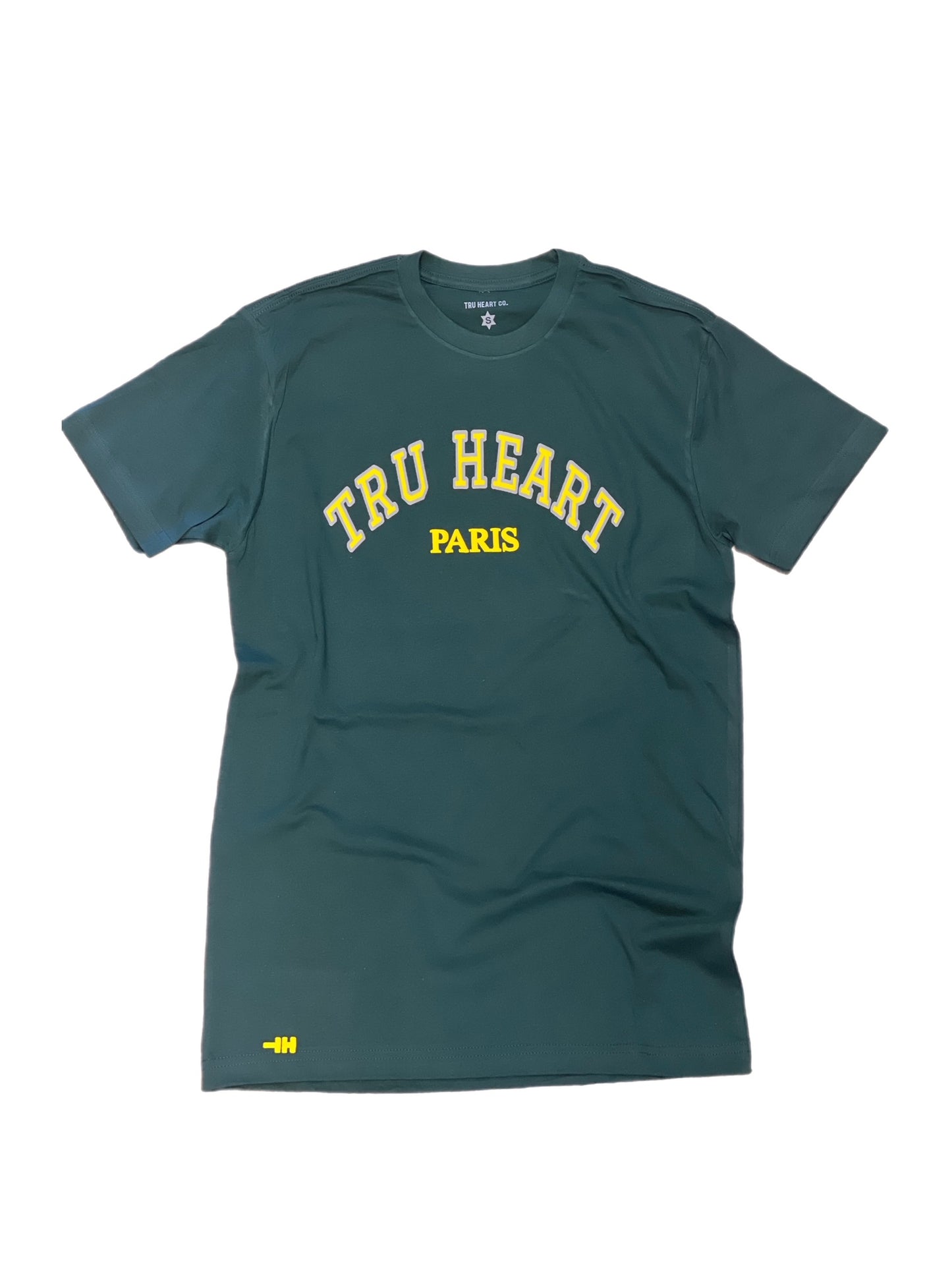 TRU HEART PARIS - GREEN/YELLOW TEE