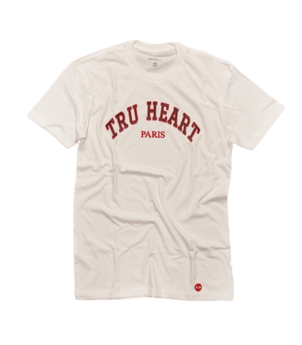 TRU HEART PARIS - WHITE/RED TEE