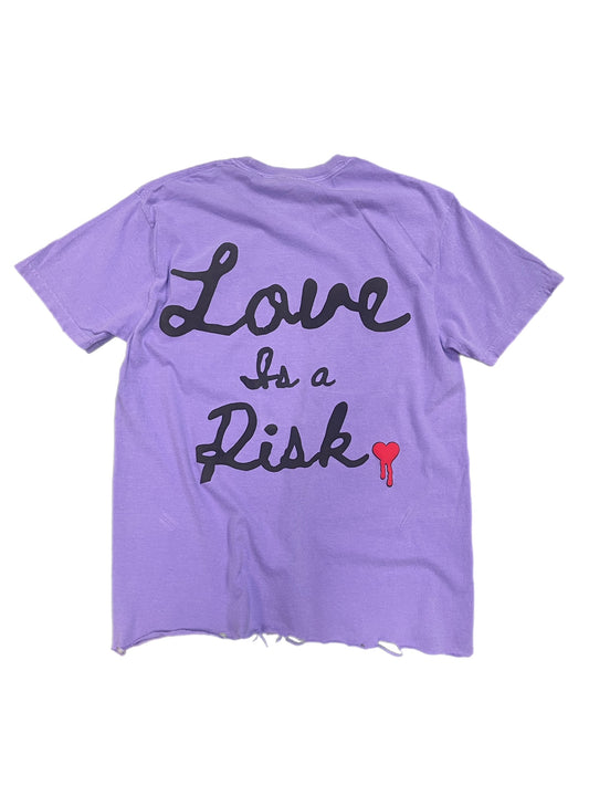 LOVE IS A RISK - VIOLET TEE