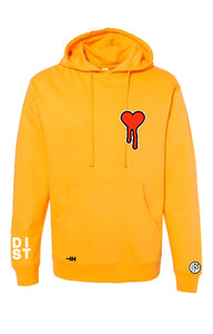 Topshop yellow heart clearance hoodie